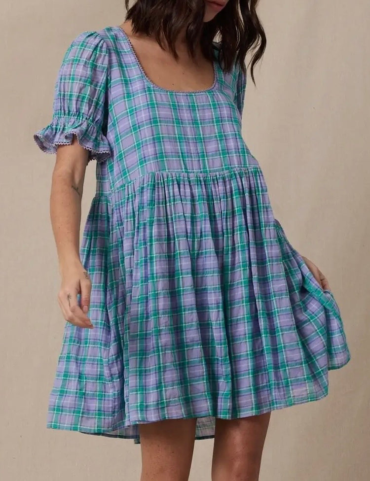 Plaid Mini Dress
