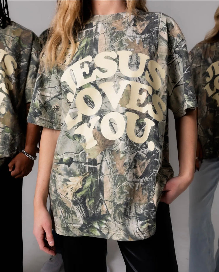 Jesus Loves You Camo Tee