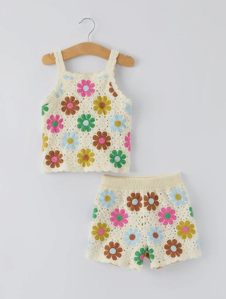 Crochet Floral Set