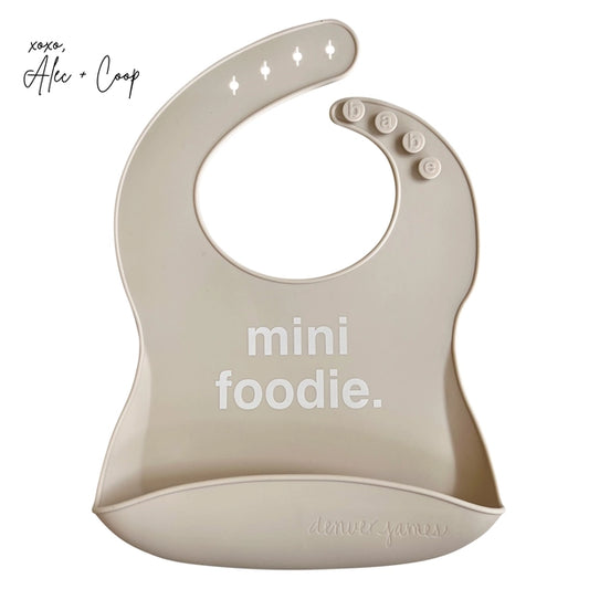 Mini Foodie Silicone Bib