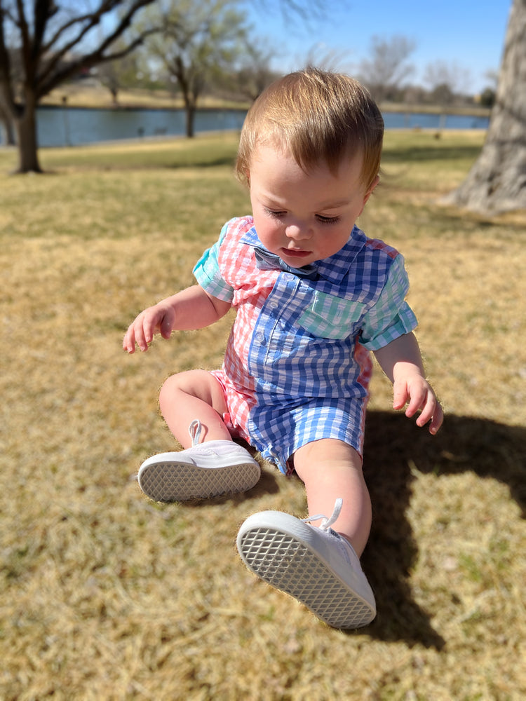 Spring Gingham Romper